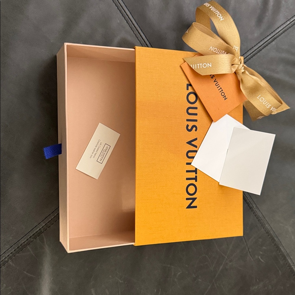 Louis Vuitton Orange Box with Gold Ribbon